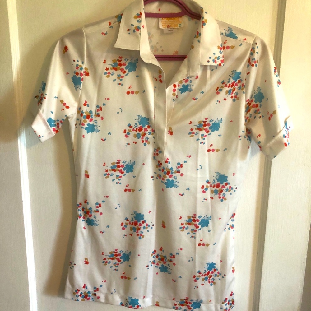 ✨Brand New Vintage✨ Raver’s Dream Patterned 100% Poly Short Sleeve Shirt - XS